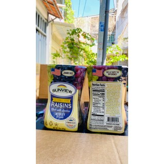 [ DATE: 10/2025] Nho khô Sunview Raisins Mỹ - Hũ 425g - RẤT TỐT CHO HỆ TIÊU HÓA