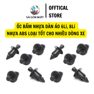 Ốc bấm dàn áo,chốt nhựa dàn áo xe máy 6Li, 8Li - phù hợp nhiều dòng xe trên thị trường