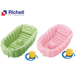 Chậu tắm phao Richell cho bé RC98072 xanh/hồng