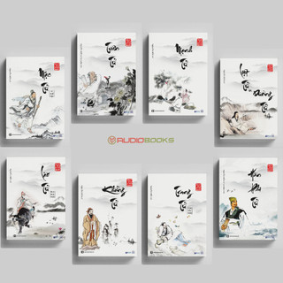 Sách - bộ sách 8 cuốn - bách gia tranh minh: khổng tử, lão tử, tuân tử, mạnh tử, mặc tử, hàn phi tử, ...