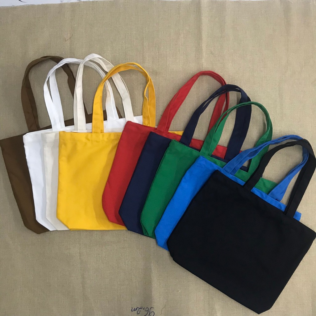 Túi vải canvas, túi vải bố có đáy mở rộng ( chặn đáy) các màu