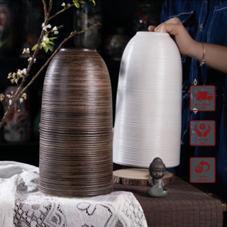 Bình Hoa - Lọ Cắm Hoa Dáng Chuông Thon Cao 33cm - Lọ Hoa Gốm Bát Tràng Trang Trí Dáng Chuông Cắm Hoa