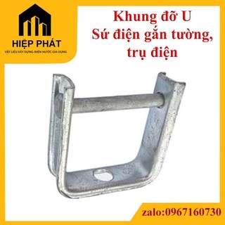 Khung đỡ sứ điện, cục sứ trắng lớn, nhỏ