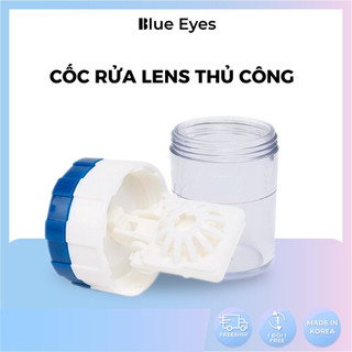 Cốc rửa lens thủ công Blue Eyes, sử dụng đựng và ngâm bảo quản lens khi di chuyển