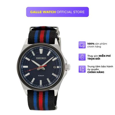 Đồng hồ nam Seiko SUR509P1 mặt kính Hardlex cứng cáp, dây dù đeo tay cao cấp, chống nước 10ATM ấn tượng