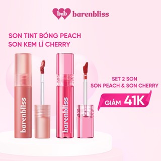 Set son tint Peach & son lì Cherry barenbliss