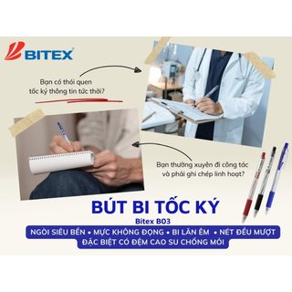 Bút bi Bitex B03 tip ngòi 0.5mm (1cây)