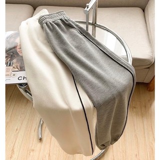 Quần Jogger Nữ Bo Gấu viền sọc thể thao vải tổ ong