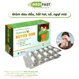 Viên Cảm cúm Tín Phong Xuyên Đan- Hộp 30V Hỗ trợ các triệu chứng cảm cúm thường, giảm đau đầu, hắt hơi, sổ mũi, ngạt mũi