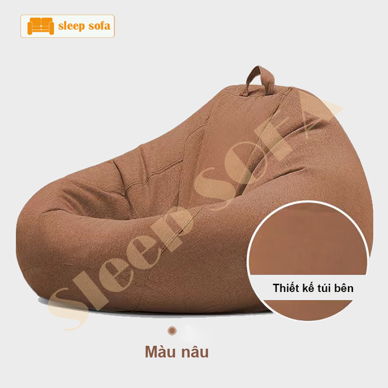 Ghế sofa lười hạt đậu túi đơn tatami phòng khách căn hộ nhỏ ngủ ban công thư giãn Kích thước siêu lớn | BigBuy360 - bigbuy360.vn