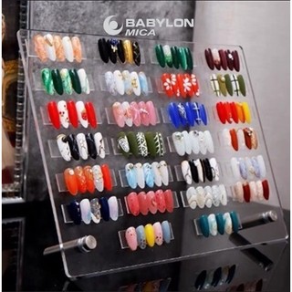 Khung Trưng Mẫu Móng Nail, Bảng Trưng Mẫu Nail Mica Trong Suốt