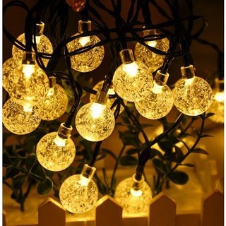 Dây đèn nháy bi bọt dùng điện 220 v, dây đèn led bi bọt cherry ball trang trí