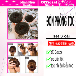 Độn Phồng Tóc Chuyên Dụng Cho Làm Tóc Set 3 Cái