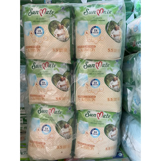 (combo 3 gói] tã quần người lớn sunmate l 7 miếng hàng chính hãng