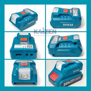 Sạc usb dùng pin 20v - đế chuyển sạc có cổng usb 20v total