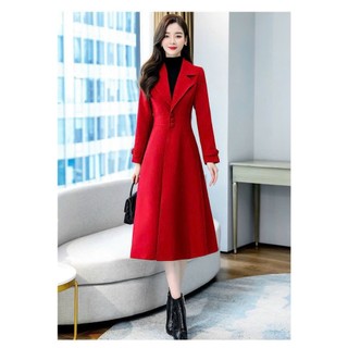 Áo khoác măng tô nữ dáng váy xinh xắn