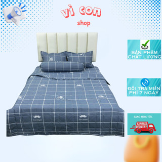 Chăn hè chần bông 2 mặt coton poly kt 1m6x2m