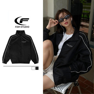 Áo Khoác Gió Unisex Line Jacket, Áo Gió Nam Nữ Local Brand Fdr Studio