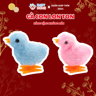 Đồ chơi gà lon ton chạy bằng cót cho bé, đồ chơi vui vẻ bé ăn ngon đồ chơi gà cót cho bé