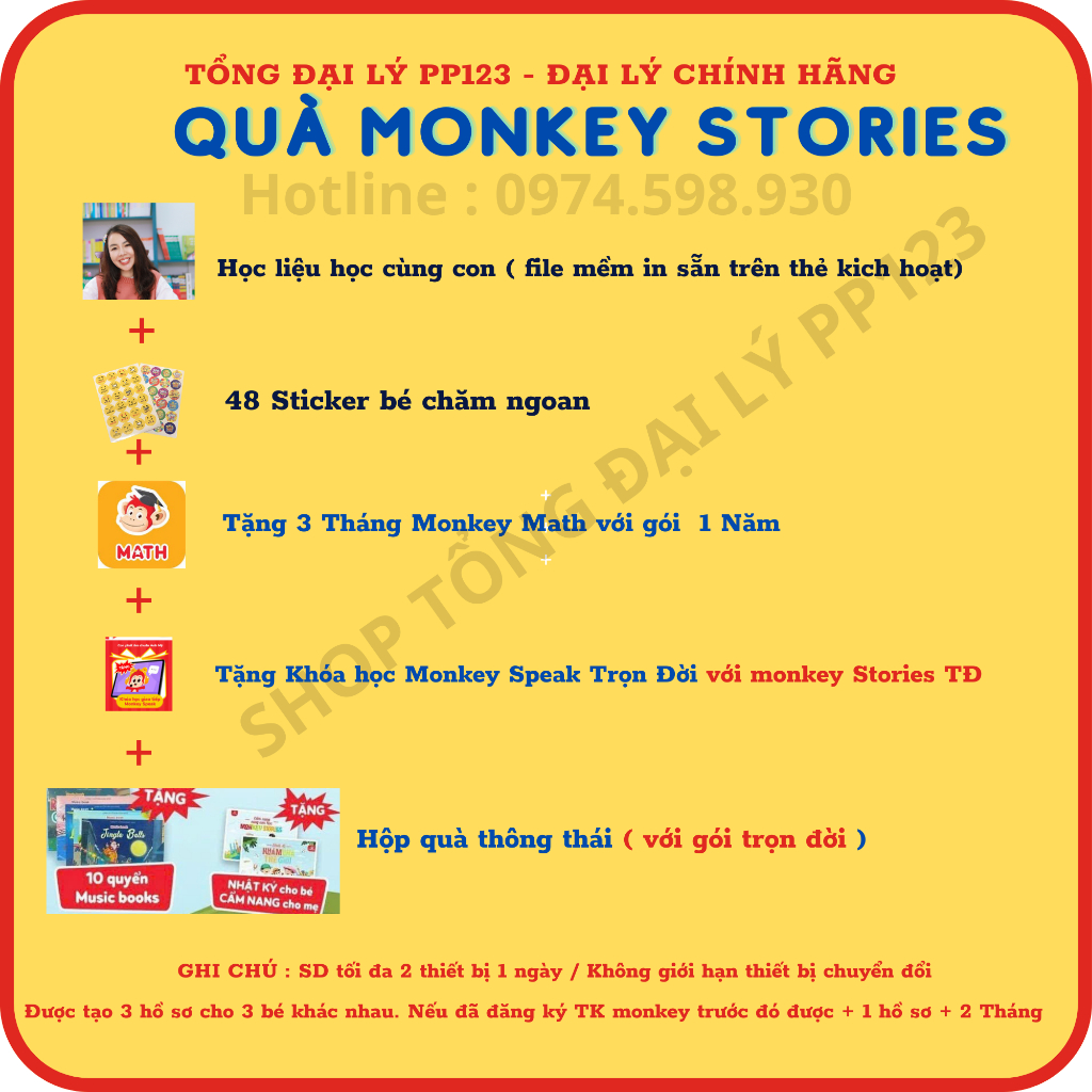 Monkey Stories trọn đời cho bé kèm quà