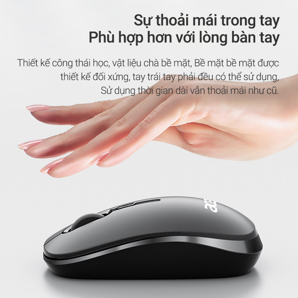 Chuột không dây acer 2.4Ghz tự sạc pin cao cấp 2 trong 1 chống ồn dùng cho Máy Tính,Laptop,laptop táo | BigBuy360 - bigbuy360.vn