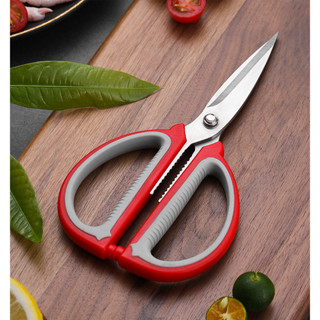 Kéo Lưỡi Inox Trong Vĩ Mã 08A MÀU ĐỎ