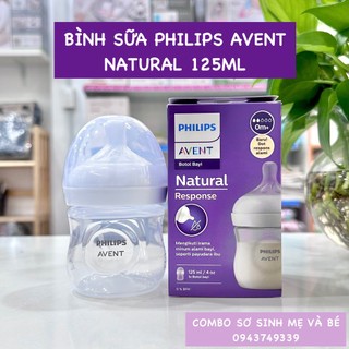 Bình sữa Philips Avent Natural trơn PP 125ml / 260ml -  Mẫu Mới chính hãng