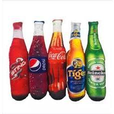 Gối ôm mô phỏng chai coca, bia heineken, bia tiger 56cm