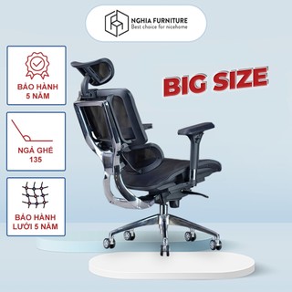 Ghế công thái học Nghia Furniture Ergonomic Life 02 Plus điều chỉnh tựa lưng 5 cấp