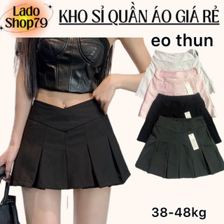 chân vấy xếp ly có lót quần trẻ trung phong cách hàn quốc vải dầy dặn