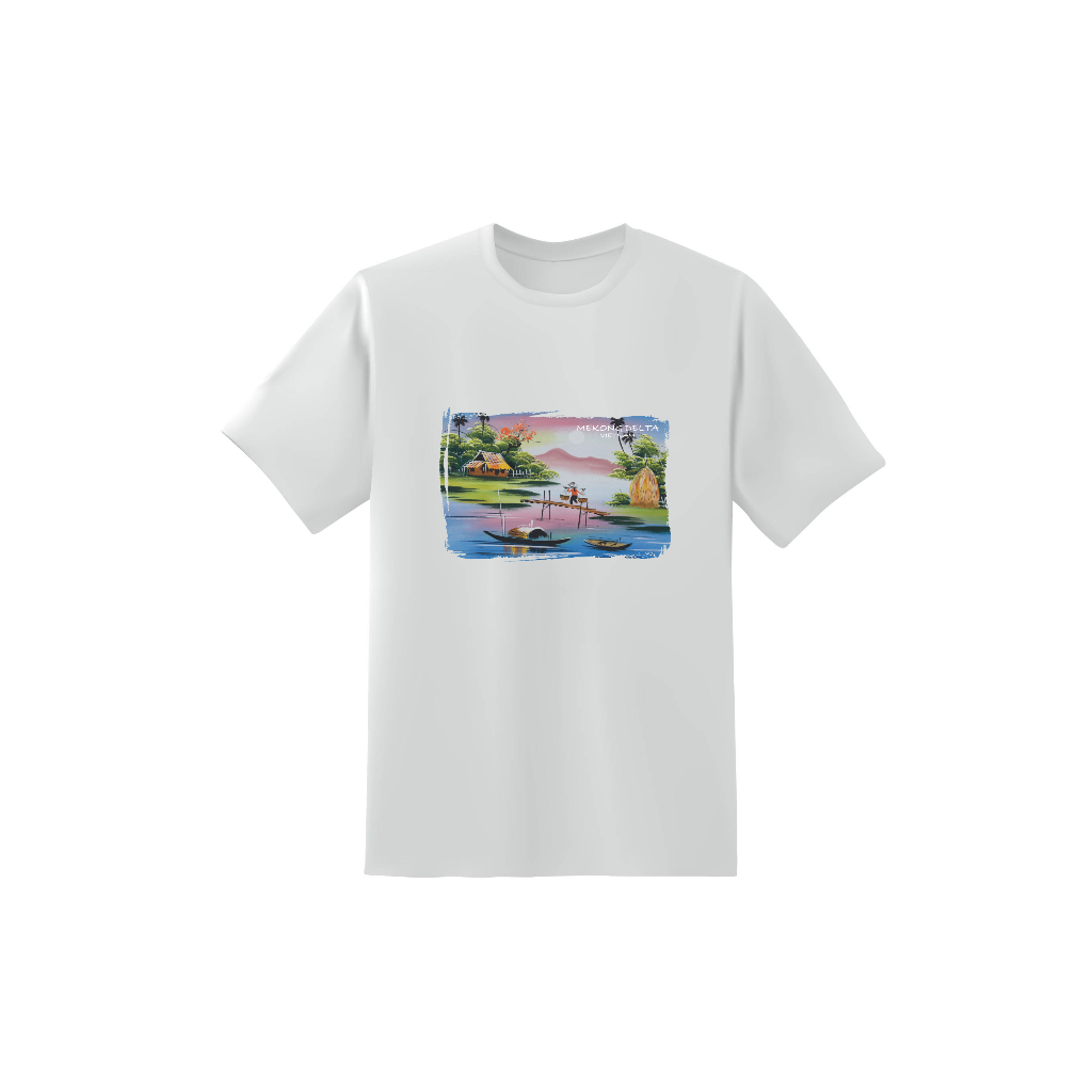 T-shirt Unisex / Áo thun in Mekong Evening - Mekong 22