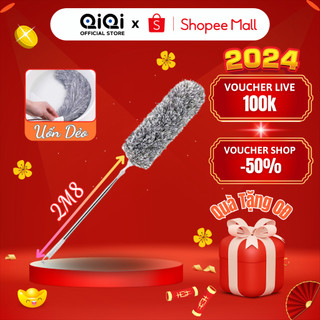 Chổi Quét Trần Nhà Mạng Nhện Thông Minh Gấp Gọn METIS Cán Dài 2M8, Đầu Chổi Uốn Dẻo Linh Hoạt, Cán Điều Chỉnh Dài Ngắn