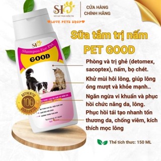 Sữa tắm cho Chó Mèo trị ghẻ, nấm da Pet good SHD chai 150ml - Love Pets Shop