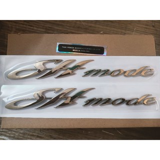 Bộ tem chữ nổi Sh Mode màu vàng đồng hàng nhập thái new
