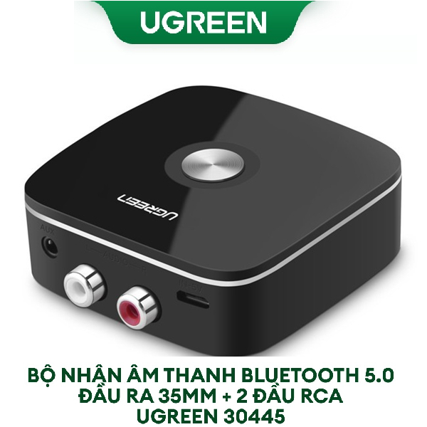 Thiết bị nhận Bluetooth 5.0 Ugreen 30445 ( Music Receiver dùng cho loa+amply, có tính năng Bảo mật )
