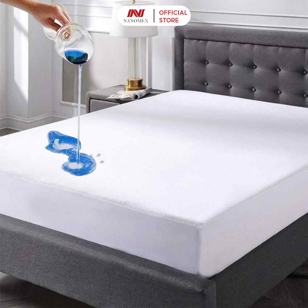  Ga giường chống thấm cotton Nanomex chuyên dùng trong khách sạn kháng khuẩn không nóng bí sột soạt 