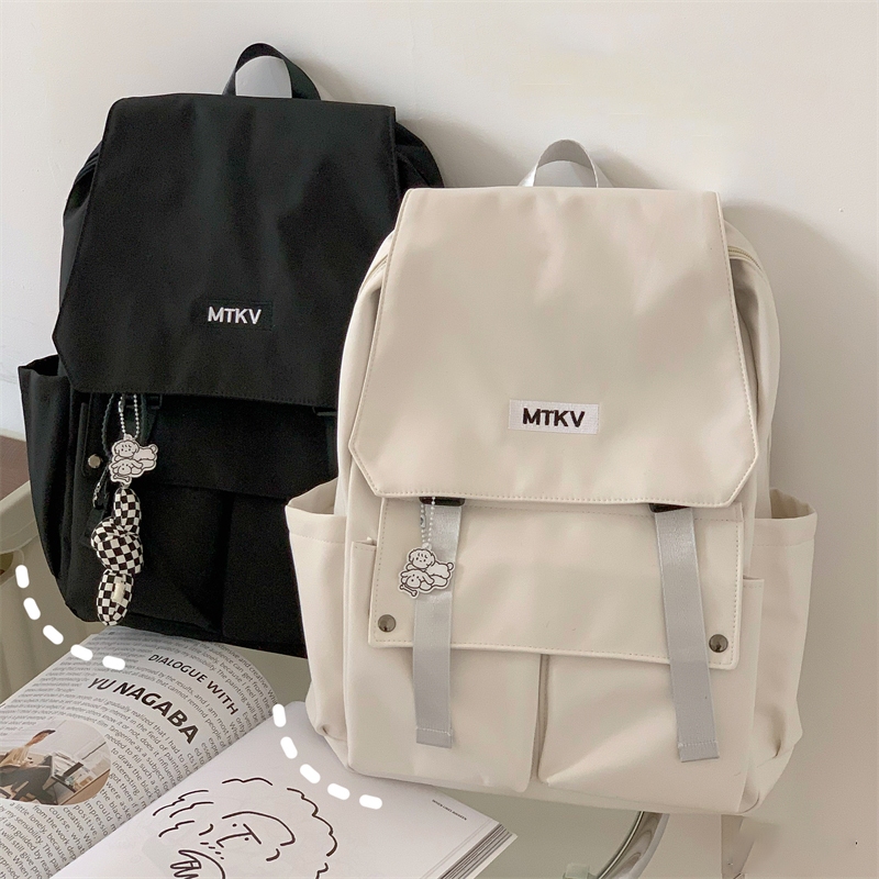 Balo nam nữ, balo đi học, balo boy phố Chống thấm nước phong cách Nhật Bản đơn giản đựng được lap 16