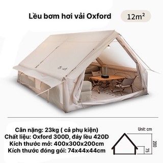 Lều dã ngoại bơm hơi Mountain, Lều Glamping bơm hơi 6-8 người, Lều hơi, Lều cắm trại bơm hơi tiện lợi chính hãng