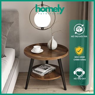 Bàn trà sofa bàn tròn hiện đại phòng khách, bàn làm việc thông minh decor HOMELY
