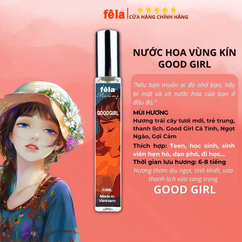 Nước Hoa Cô Bé / Nước Hoa Vùng Kín, Bảo Bối của nàng lôi cuốn, hấp dẫn -  Chai Xịt 10ml / 20ML( CHE TÊN SP)