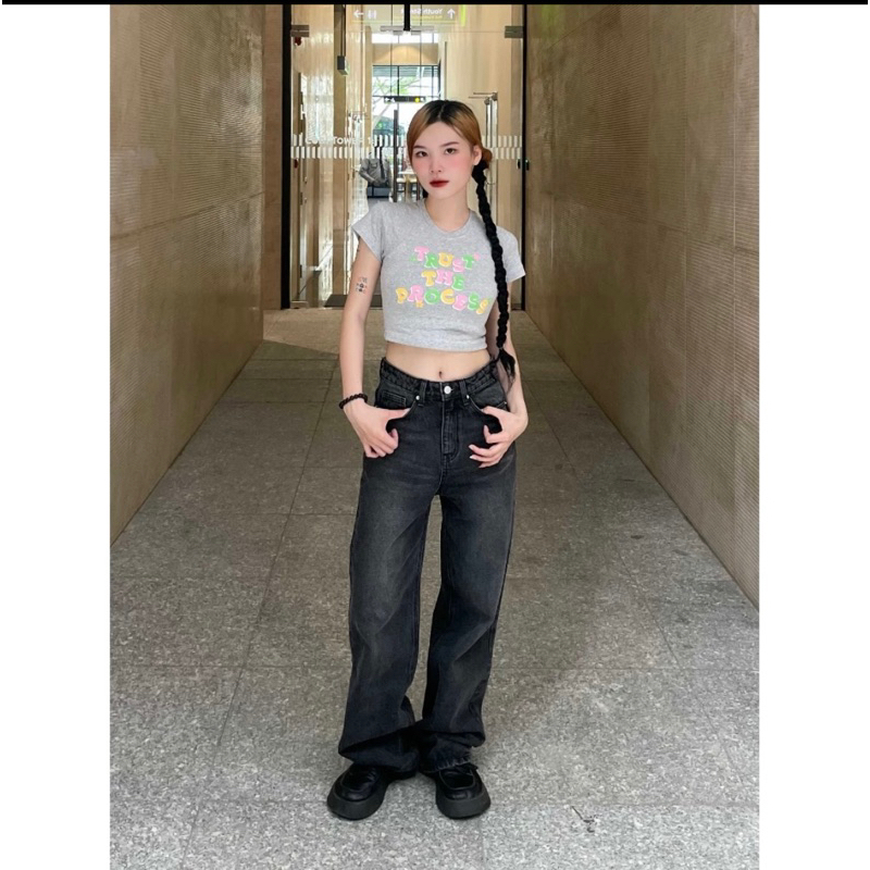 Quần Jeans suông Secodee