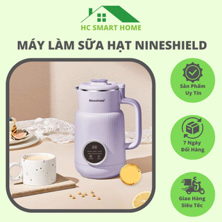 Máy làm sữa hạt mini nineshield hàng chính hãng dung tích 800ml bảo hành 12 tháng