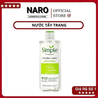 Nước tẩy trang simple 200ml naro store