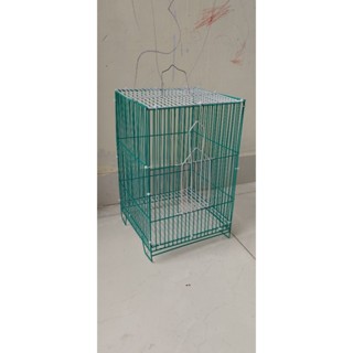 lồng chim khuyên, hút mật, ốc mít, chim sâu hình vuông chất liệu kẽm bọc nhựa - lồng vuông fom cao siêu bền