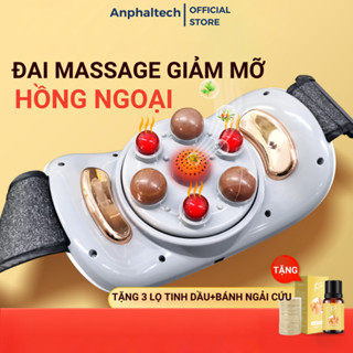 Máy Massage Bụng TQ-109, Máy Giảm Mỡ Bụng, Đai Massage Giảm Mỡ Bụng Tích Hợp Xoay Đá Nóng Kết hợp Làm Nóng Hồng Ngoại