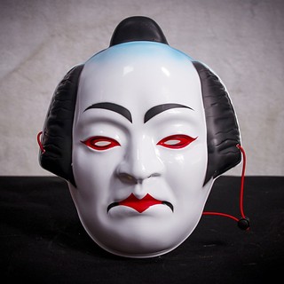 Mặt nạ hóa trang Samurai bằng nhựa đẹp mắt, phù hợp hóa trang Halloween, dạ hội, lễ hội hóa trang