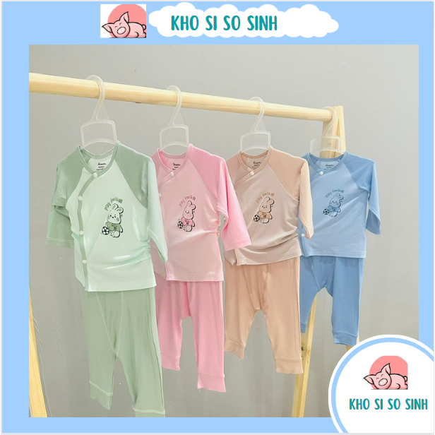 [Avaler] Bộ quần áo dài tay cho bé sơ sinh 3-7kg sợi tre chính hãng mẫu mới 2023