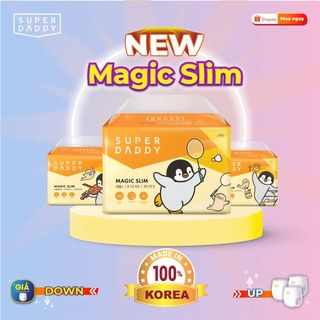 BỈM/TÃ HÀN QUỐC CAO CẤP SUPER DADDY Full Size Dán M-28m/L-24m/XL-20m. Quần L-24m/XL-20m /Big Size-18m
