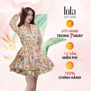 Bộ Jumpsuit Nữ LOLA VIETNAM Thiết Kế Dáng Xoè Đầm Jump Hoa Nhí Thiết Kế Sang Chảnh Cho Nàng Bánh Bèo Du Lịch DA10