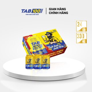 Bia lon tab 100 thùng 24 lon/330ml